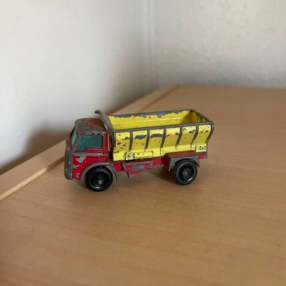 Vintage 60s Matchbox Lesney No. 70 Red Grit Spreading Truck Diecast Dump - Picture 7 of 10